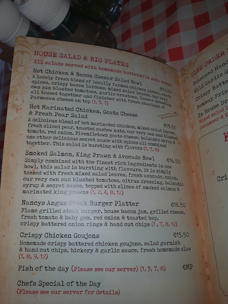 Menu Nancy's Barn Ballyliffin-3