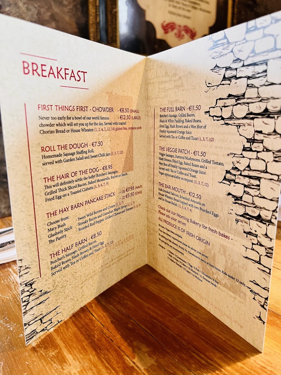 Menu Nancy's Barn Ballyliffin-8